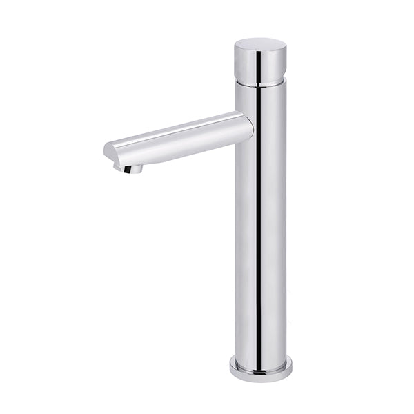 Round Pinless Tall Basin Mixer, Polished Chrome