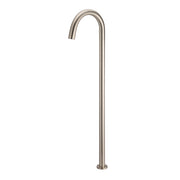 Round Freestanding Bath Spout, Champagne