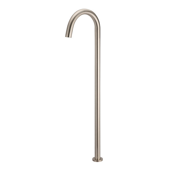 Round Freestanding Bath Spout, Champagne