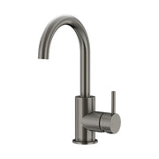 Round Gooseneck Basin Mixer with Cold Start, Shadow