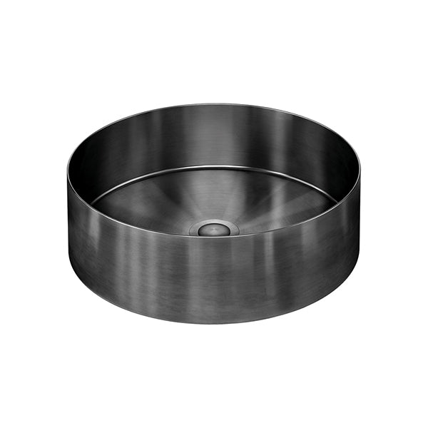 Steel Round Bathroom Basin 380 x 110, Shadow
