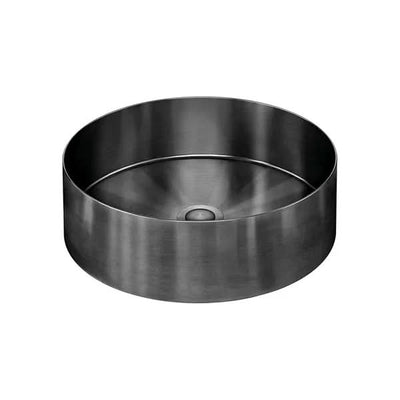 Meir Steel Round Bathroom Basin 380 x 110, Shadow