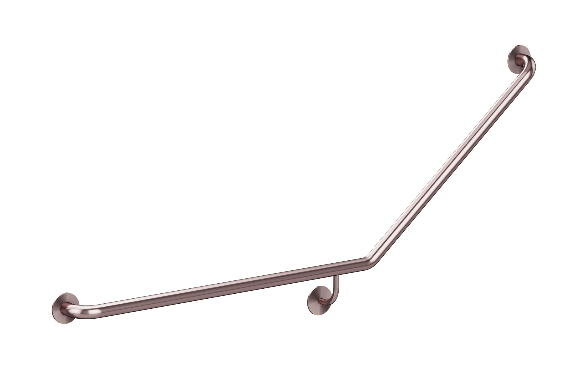 care range 40 degree Left Side grab rail, Champagne