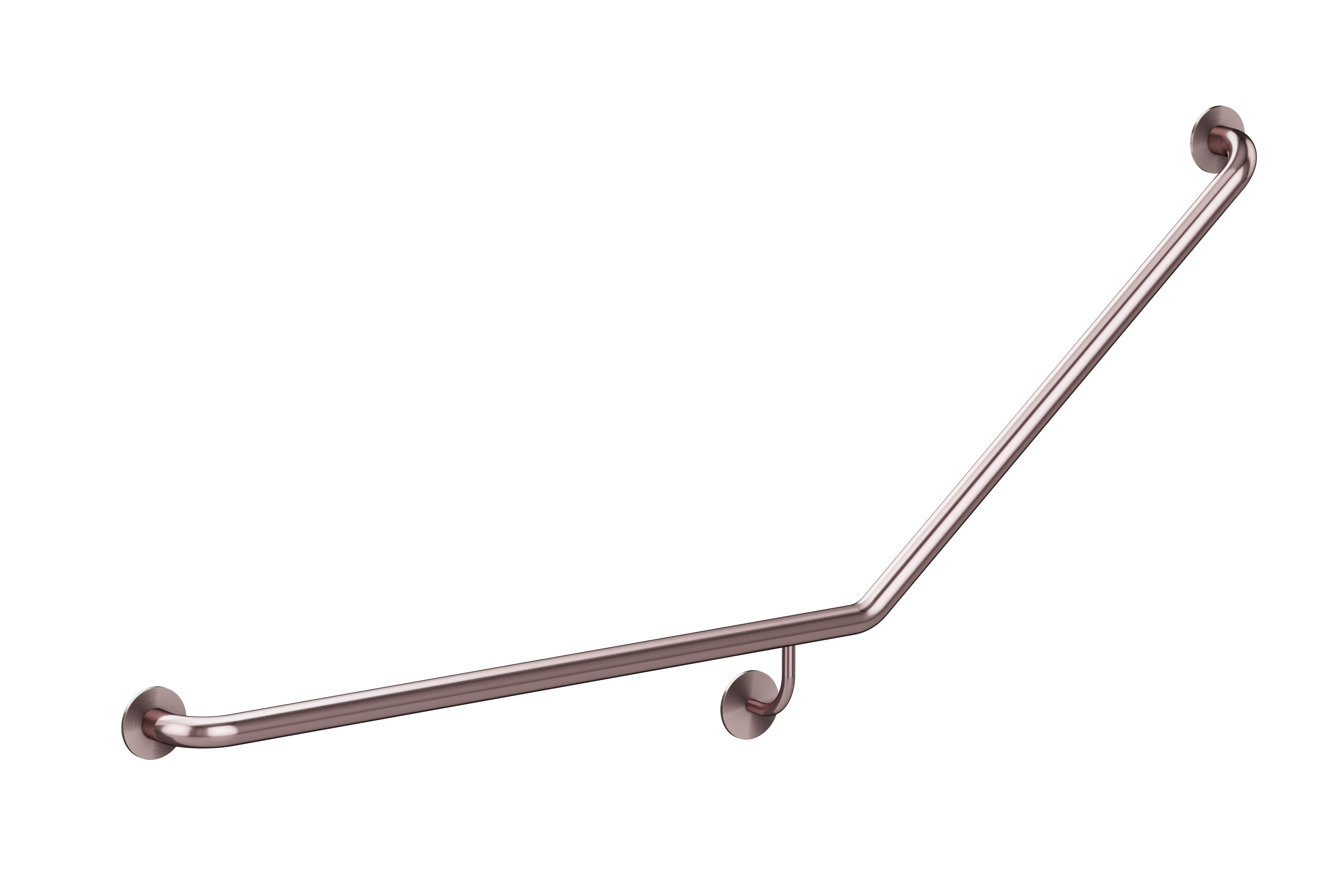 care range 40 degree Left Side grab rail, Champagne