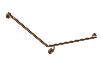 Meir care range 40 degree Right Side grab rail, Lustre Bronze