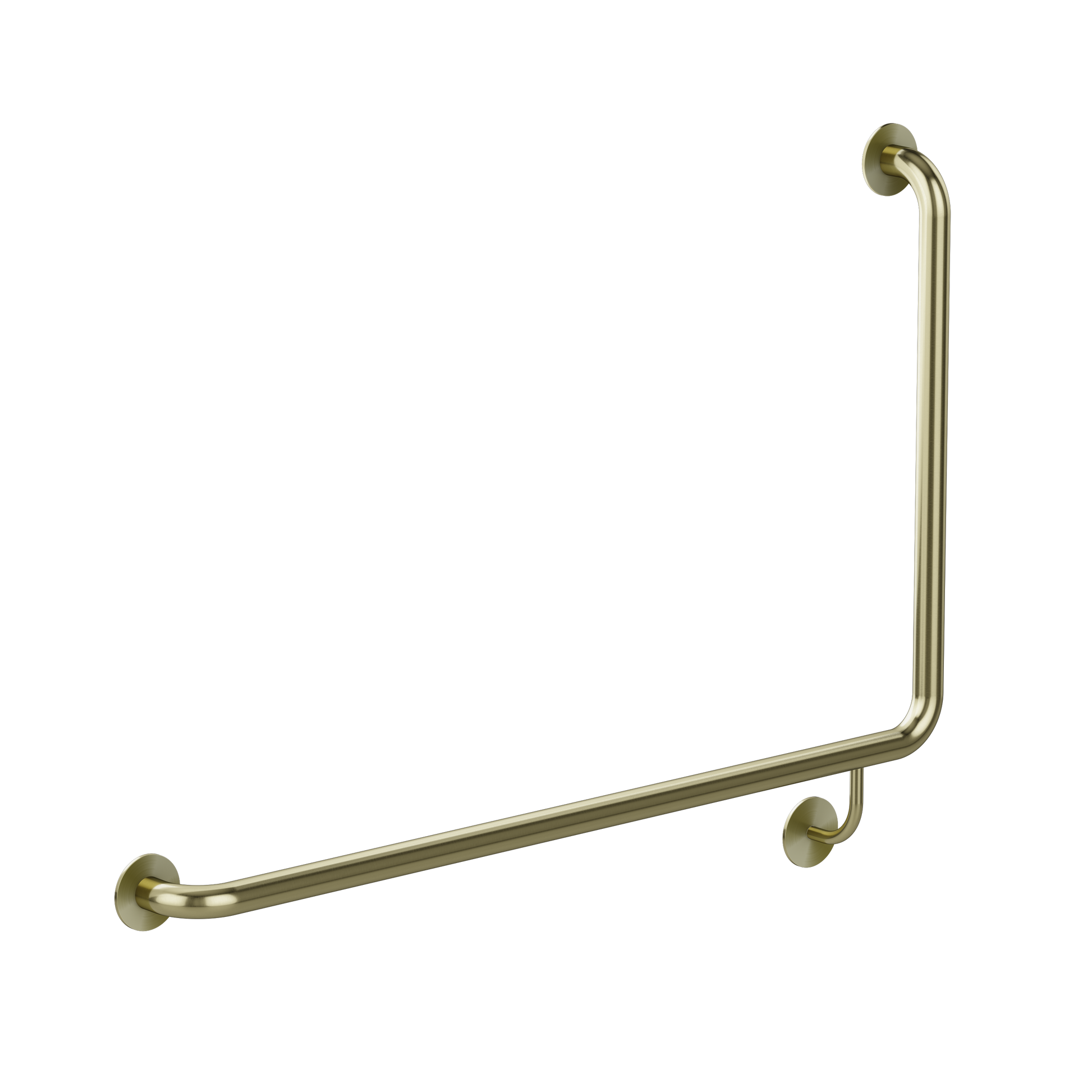 care range 90 degree Left Side grab rail 600mm, Tiger Bronze