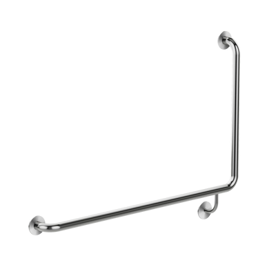 Meir care range 90 degree Left Side grab rail 600mm, Brushed Nickel