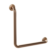 care range 90 degree grab rail 450mm, Lustre Bronze