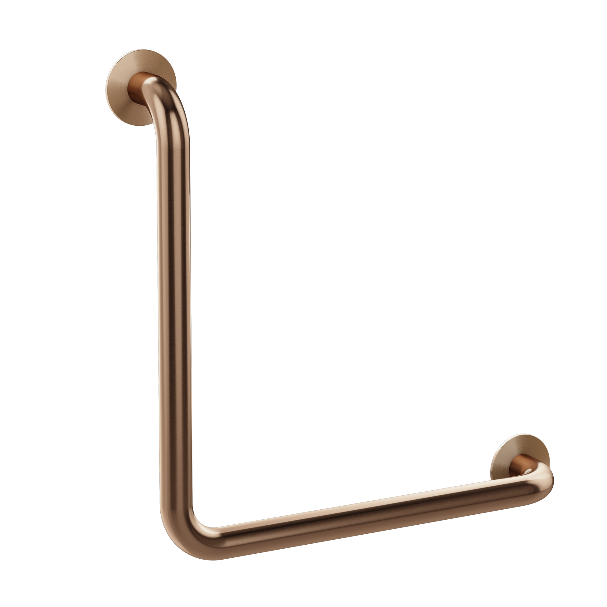 care range 90 degree grab rail 450mm, Lustre Bronze