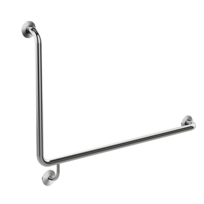 Meir care range 90 degree Right Side grab rail 600mm, Brushed Nickel