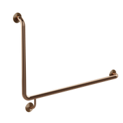 care range 90 degree Right Side grab rail 600mm, Lustre Bronze