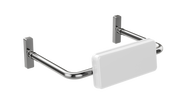 care range toilet back rest, Brushed Nickel