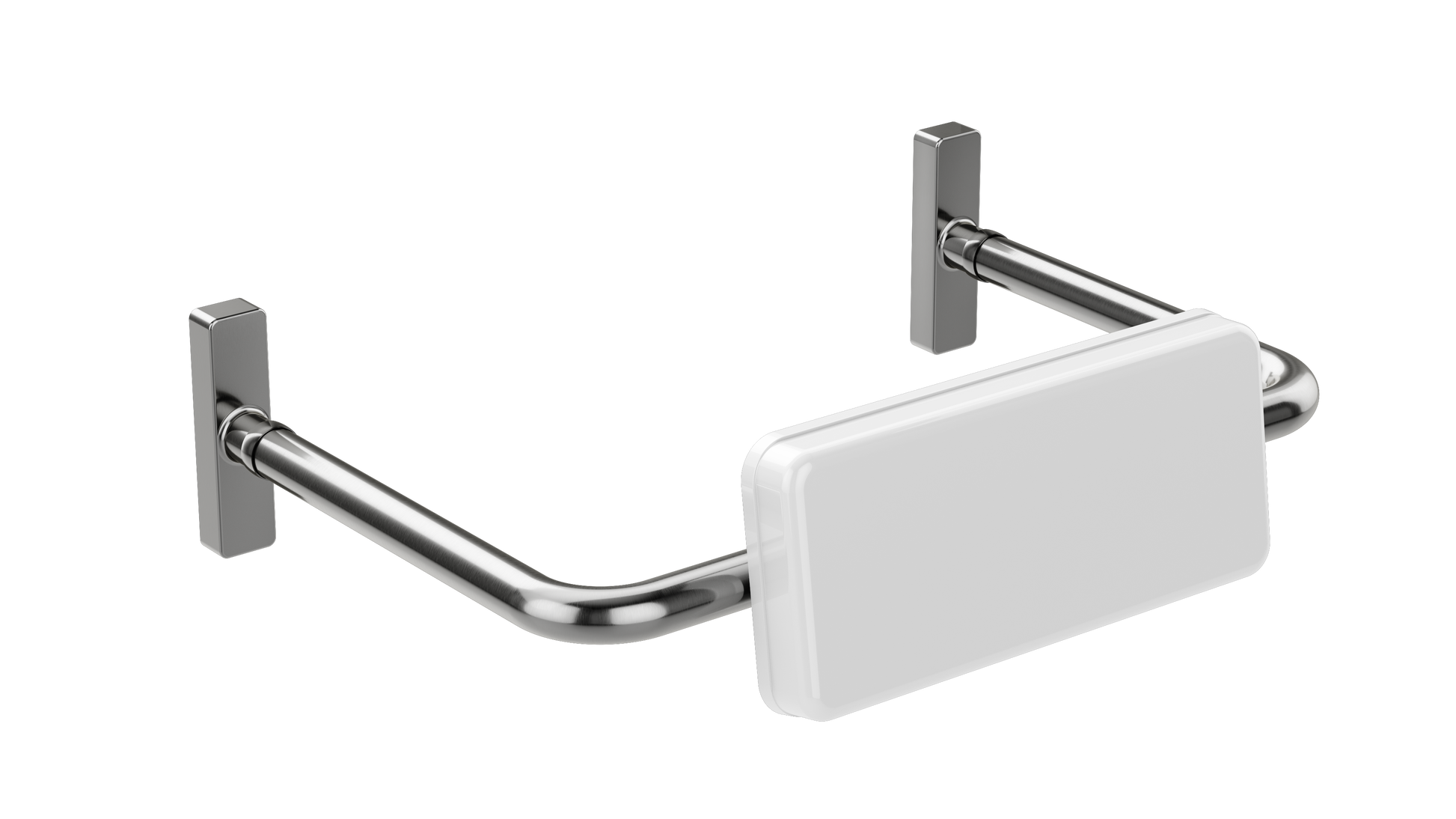 care range toilet back rest, Brushed Nickel