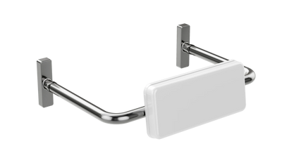Meir care range toilet back rest, Brushed Nickel