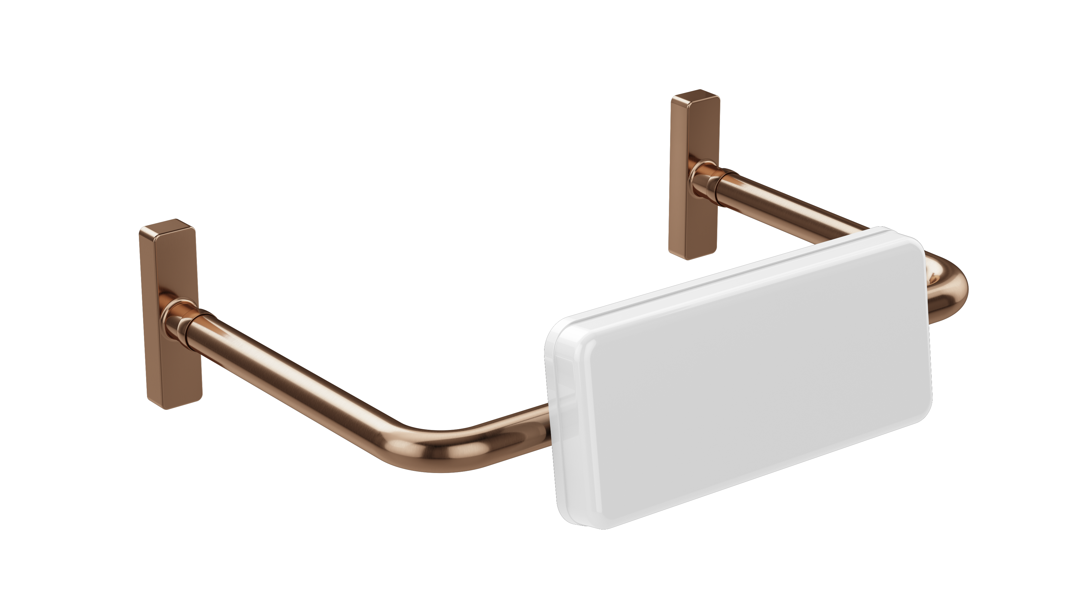 care range toilet back rest, Lustre Bronze