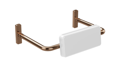 Meir care range toilet back rest, Lustre Bronze