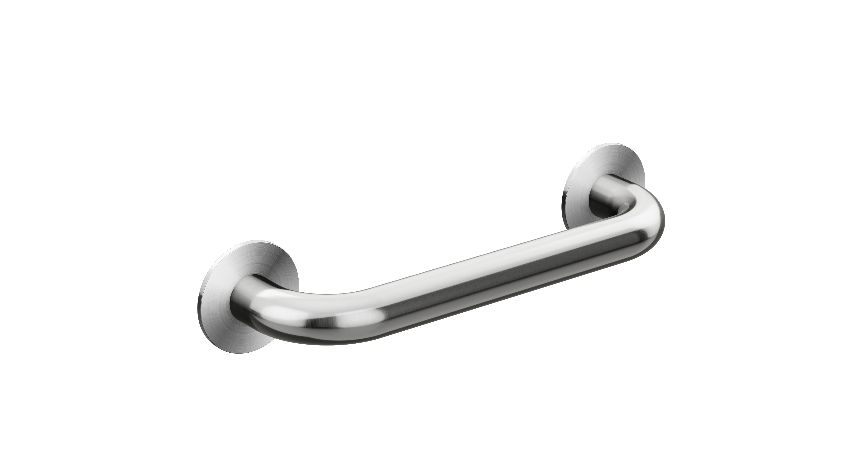 care range straight grab rail 300mm, Brushed Nickel