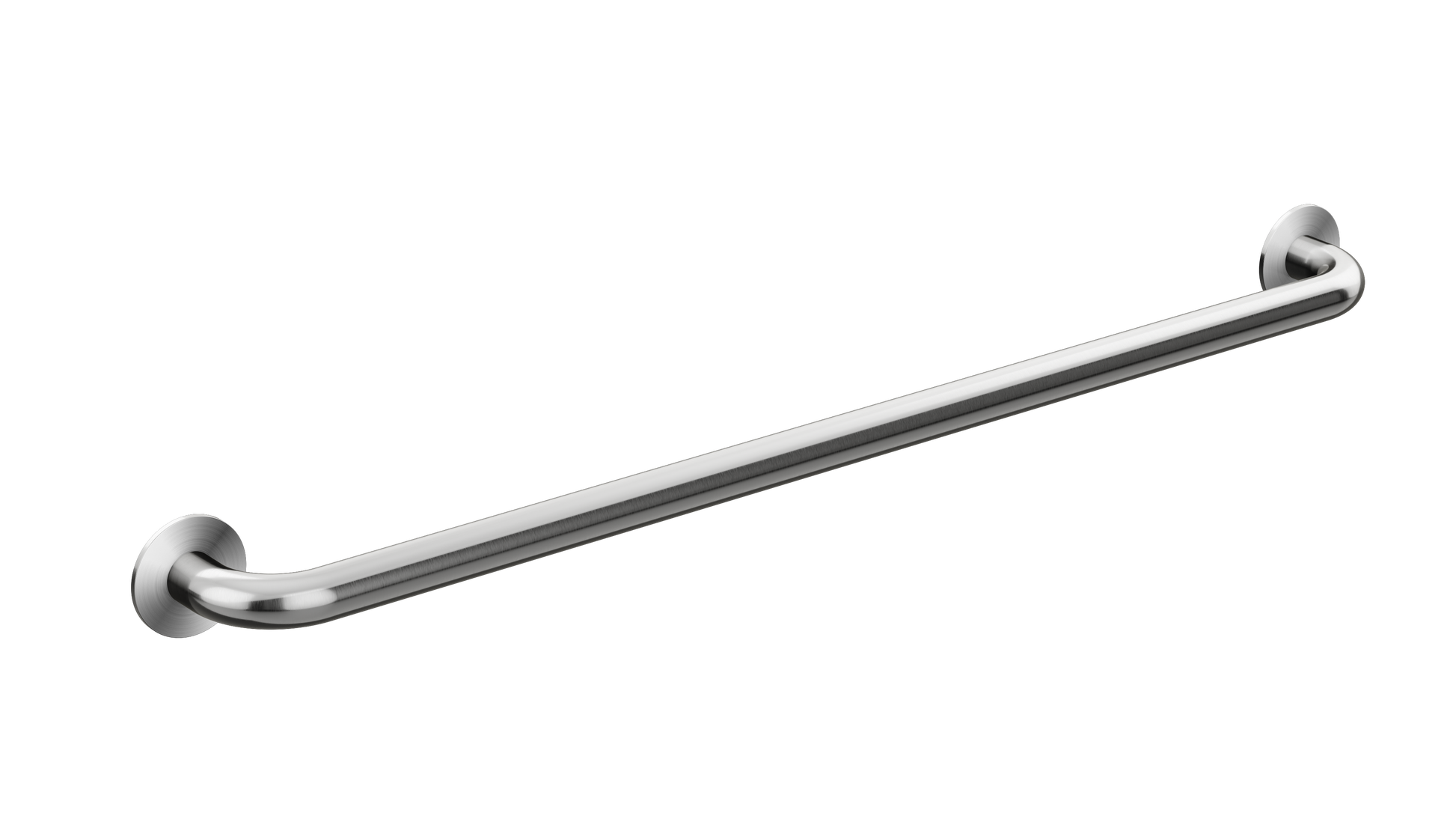 care range straight grab rail 900mm, Brushed Nickel
