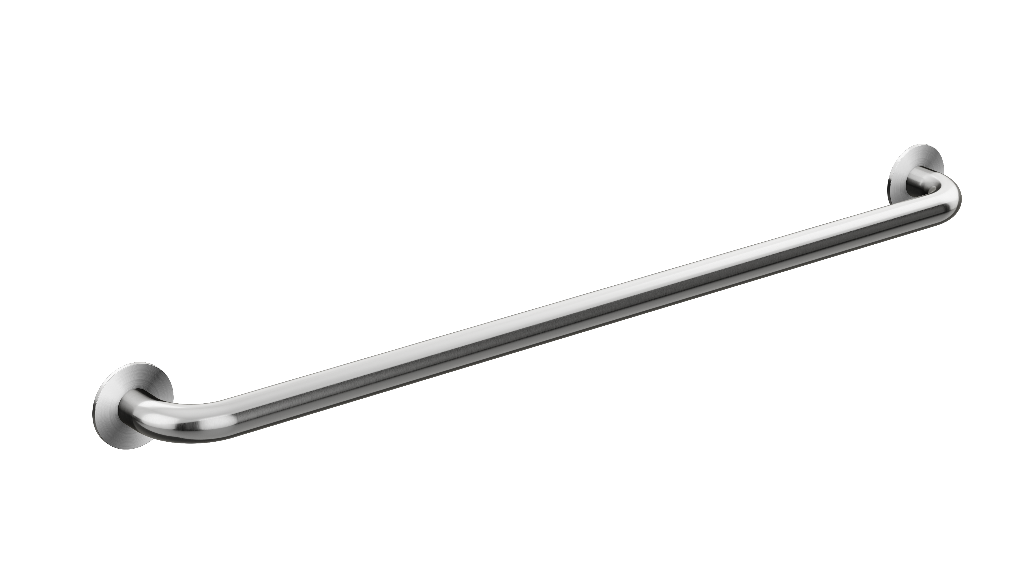 care range straight grab rail 900mm, Brushed Nickel