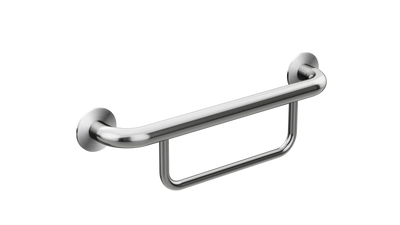 Meir care range hand towel rail, Brushed Nickel