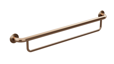 Meir care range bath towel rail, Lustre Bronze