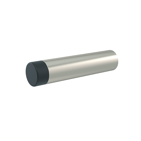 Round Door Stop, Brushed Nickel