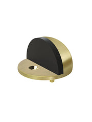 Meir Round Half Moon Door Stop Gold, Tiger Bronze