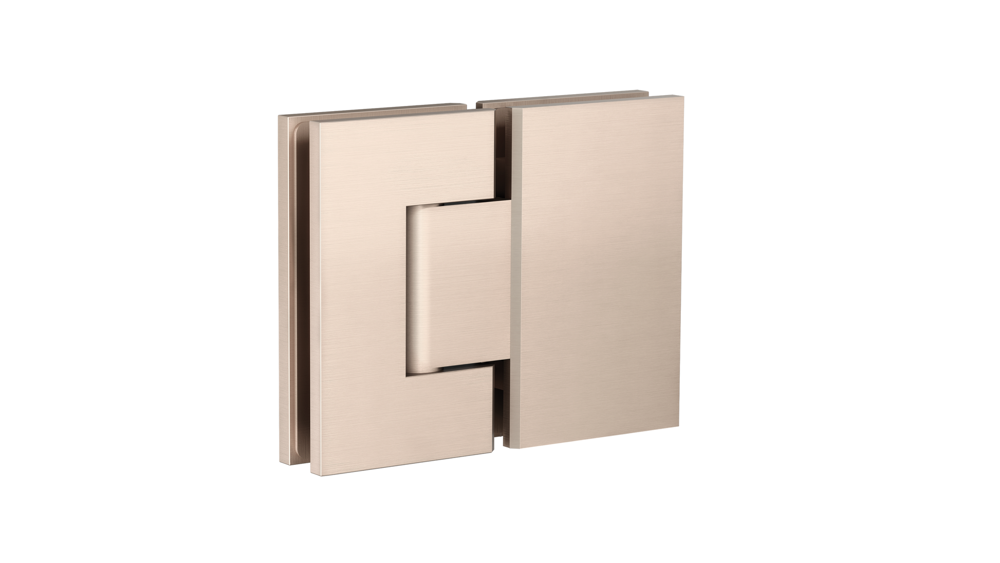 Glass to Glass Shower Door Hinge, Champagne