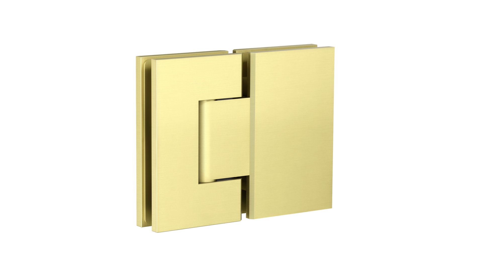 Glass to Glass Shower Door Hinge, Tiger Bronze