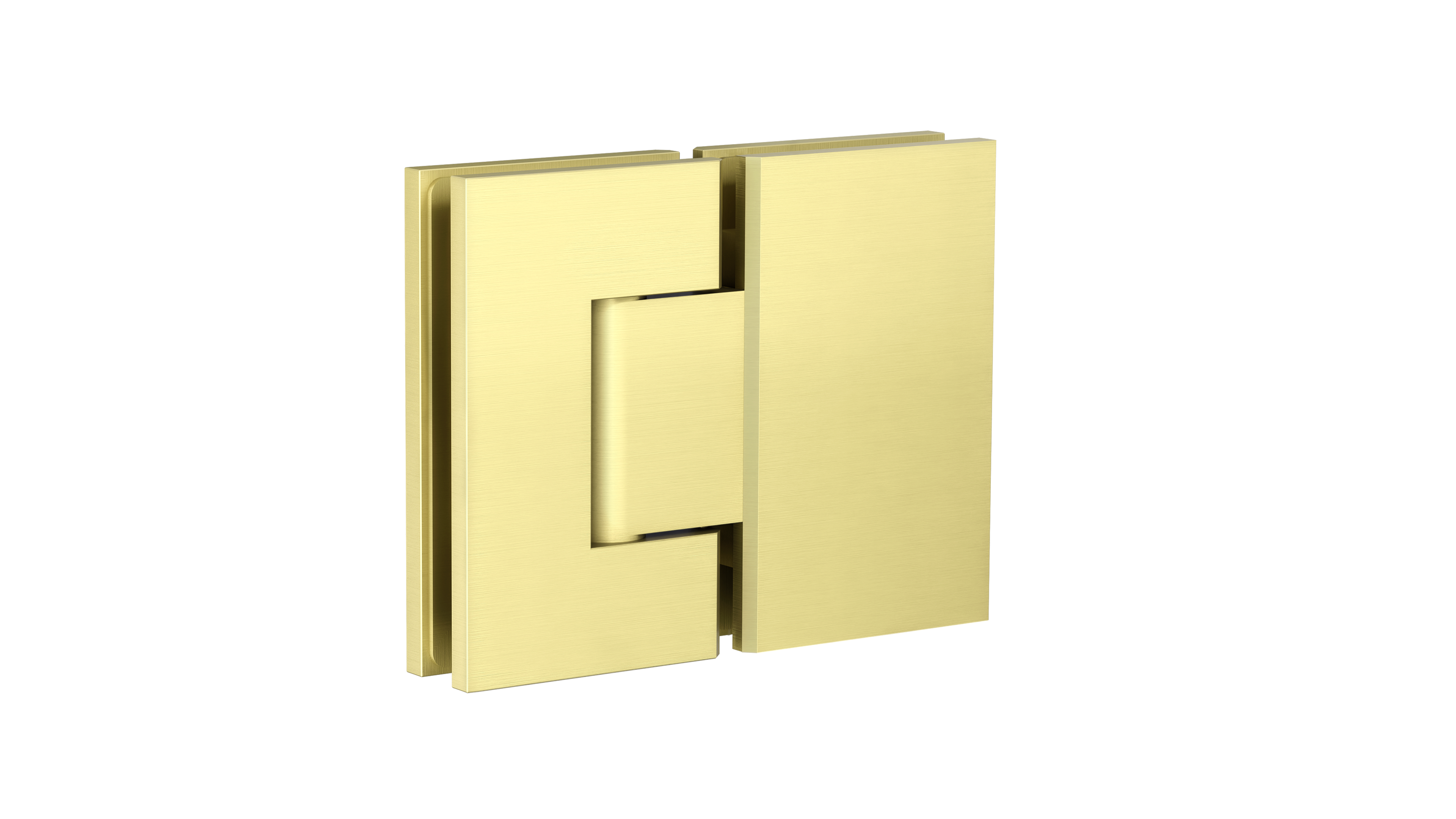Glass to Glass Shower Door Hinge, Tiger Bronze