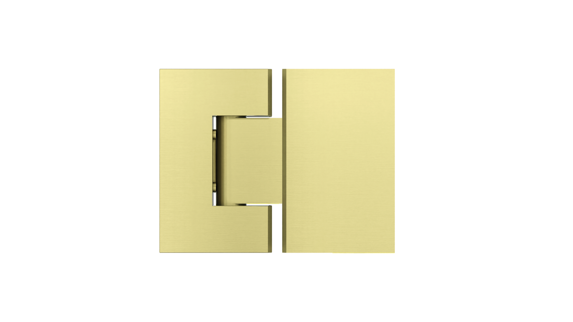 Glass to Glass Shower Door Hinge, Tiger Bronze