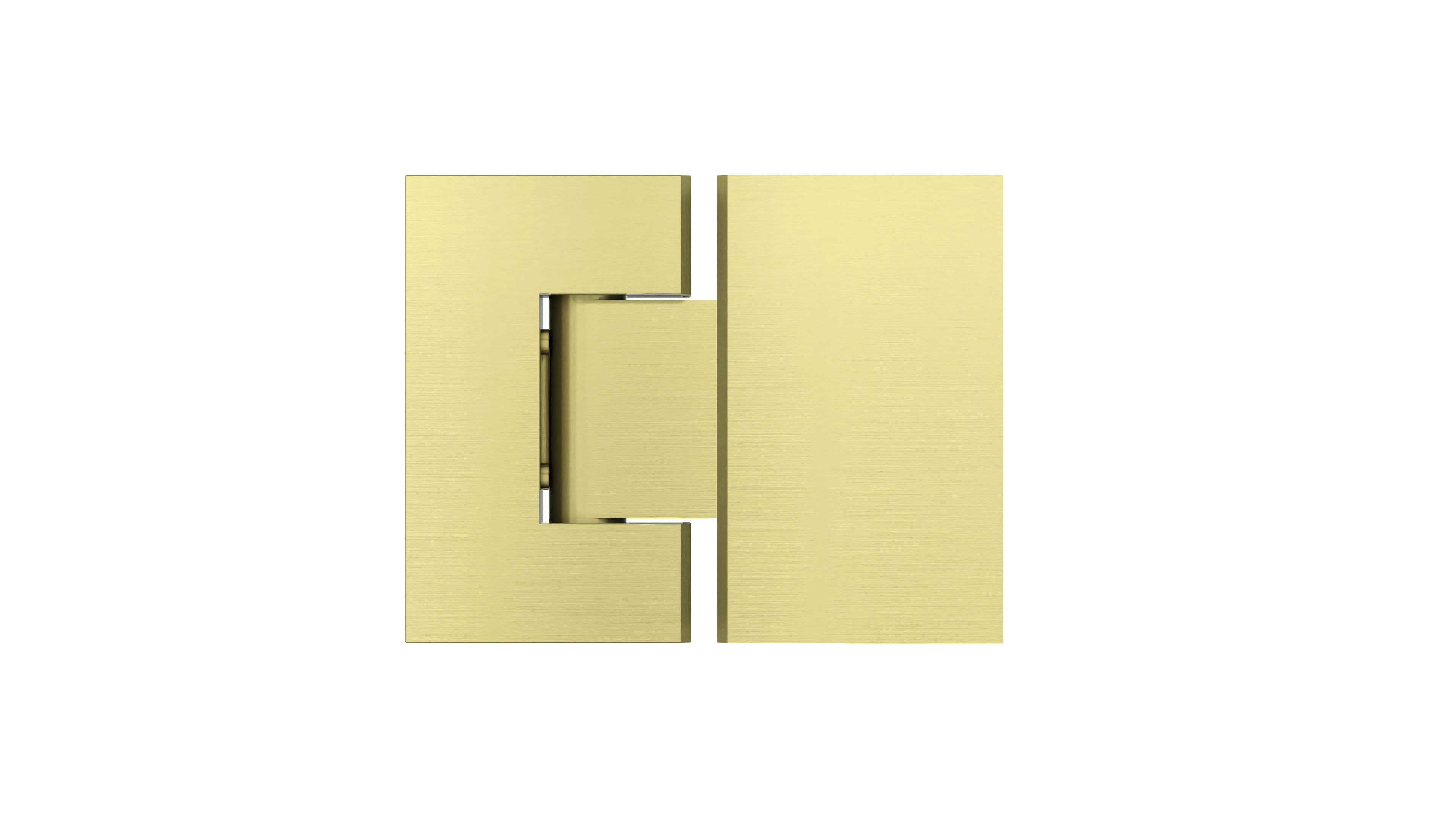 Glass to Glass Shower Door Hinge, Tiger Bronze