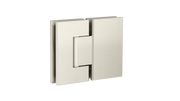 Glass to Glass Shower Door Hinge, Brushed Nickel
