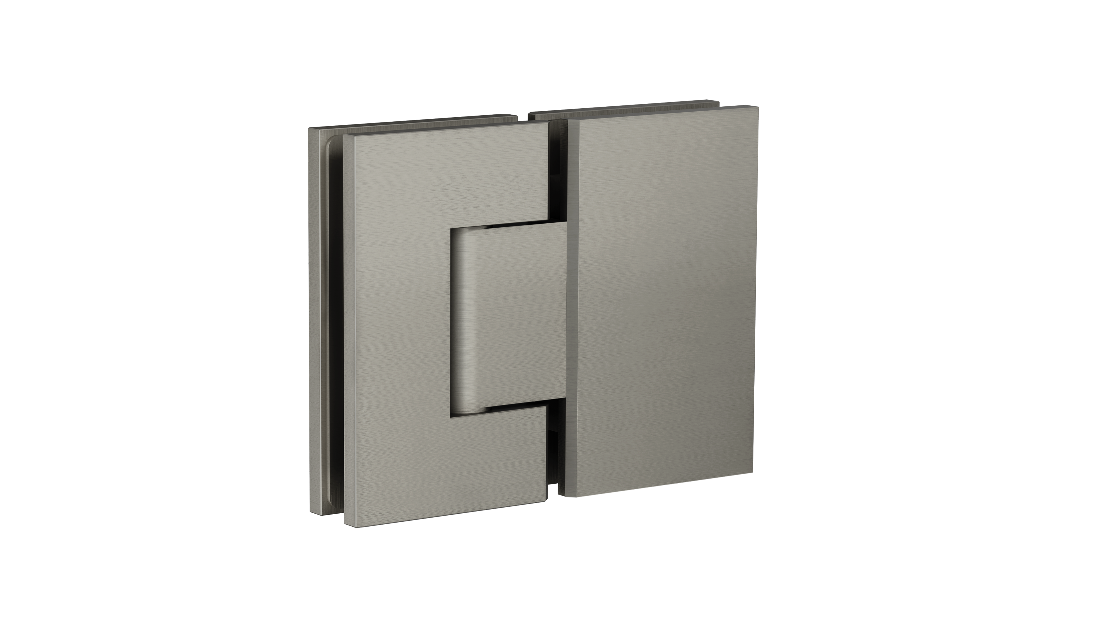 Glass to Glass Shower Door Hinge, Shadow