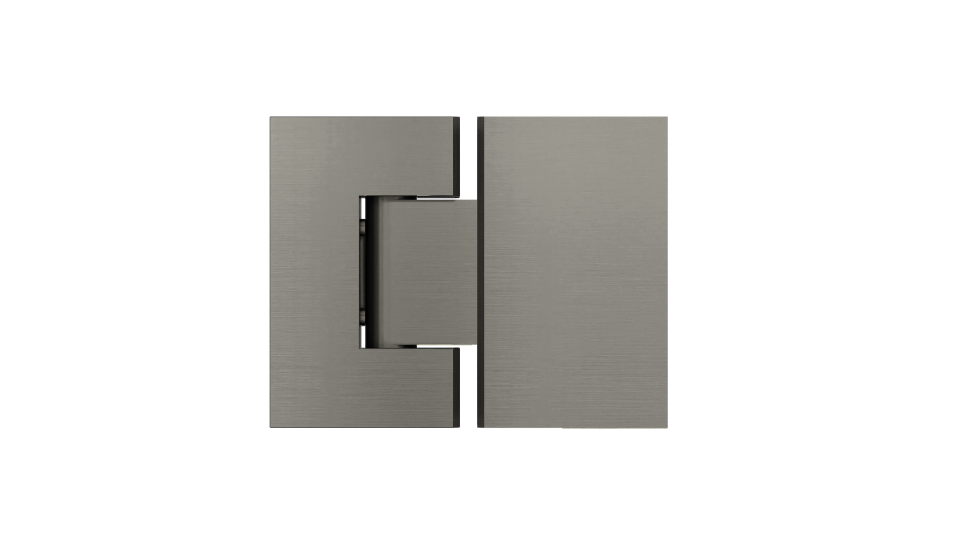 Glass to Glass Shower Door Hinge, Shadow