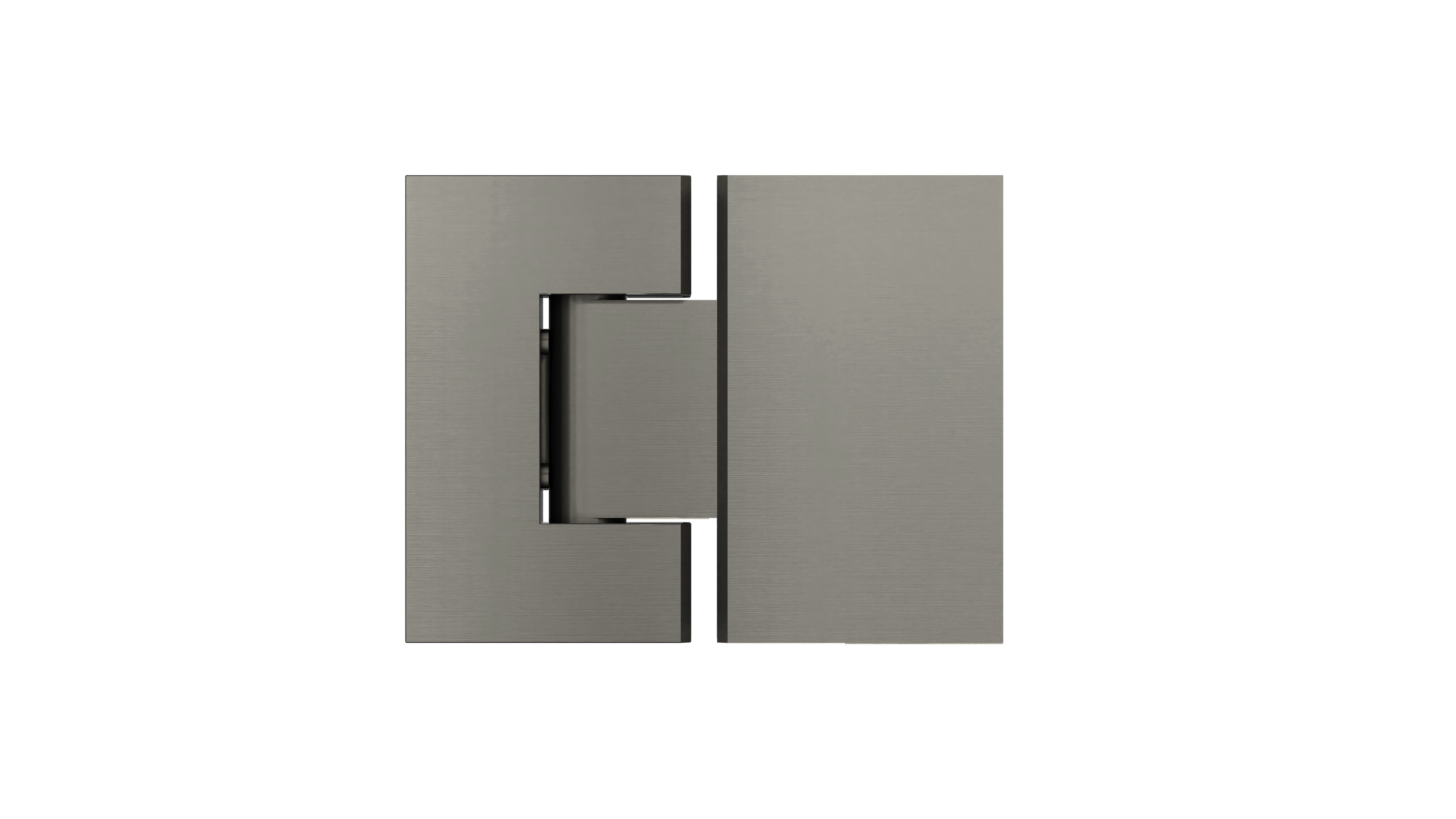 Glass to Glass Shower Door Hinge, Shadow
