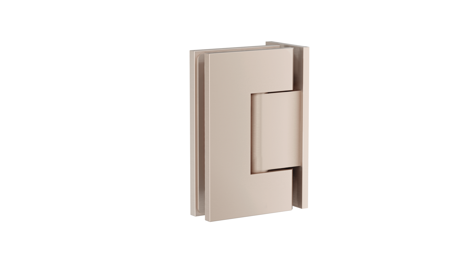 Glass to Wall Shower Door Hinge, Champagne