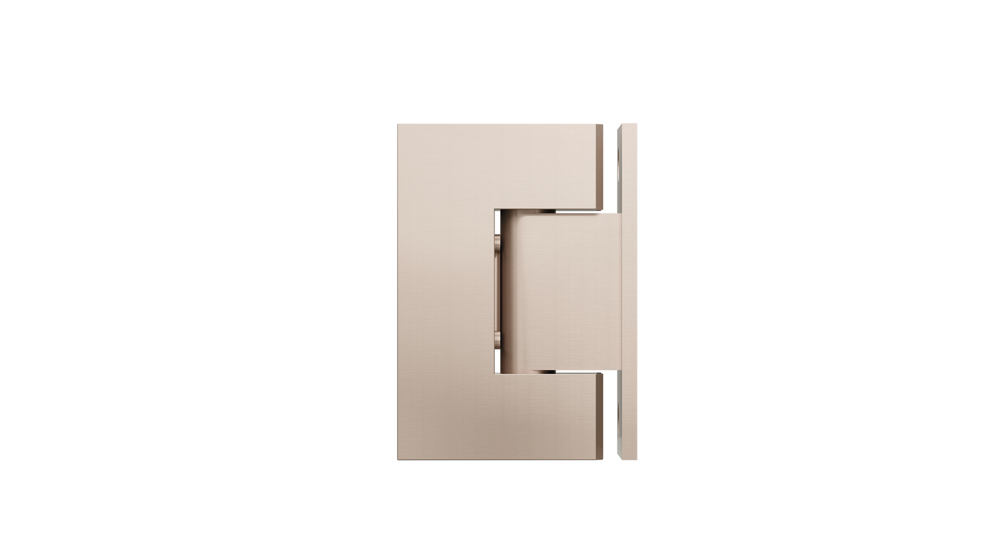 Glass to Wall Shower Door Hinge, Champagne