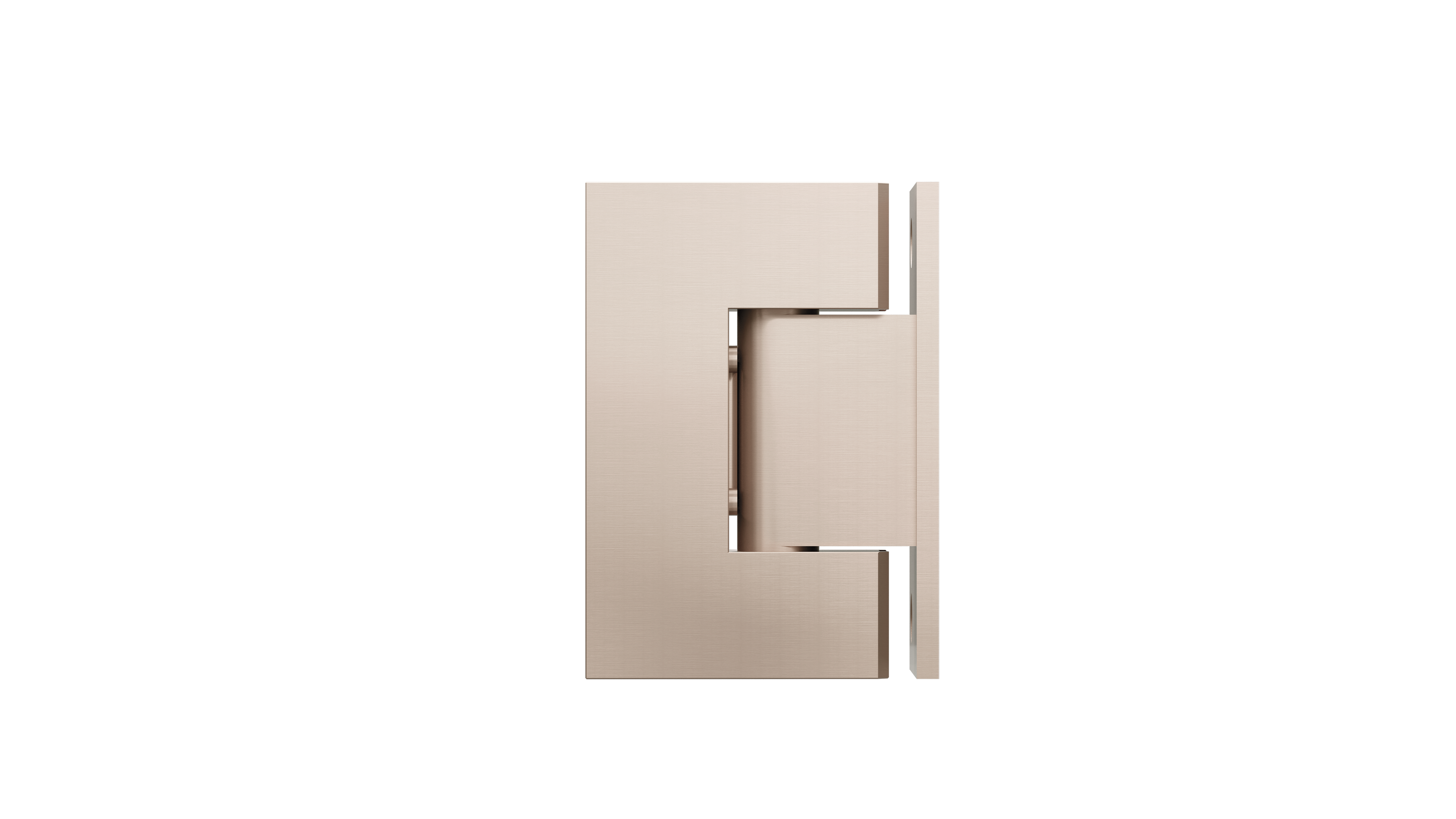 Glass to Wall Shower Door Hinge, Champagne