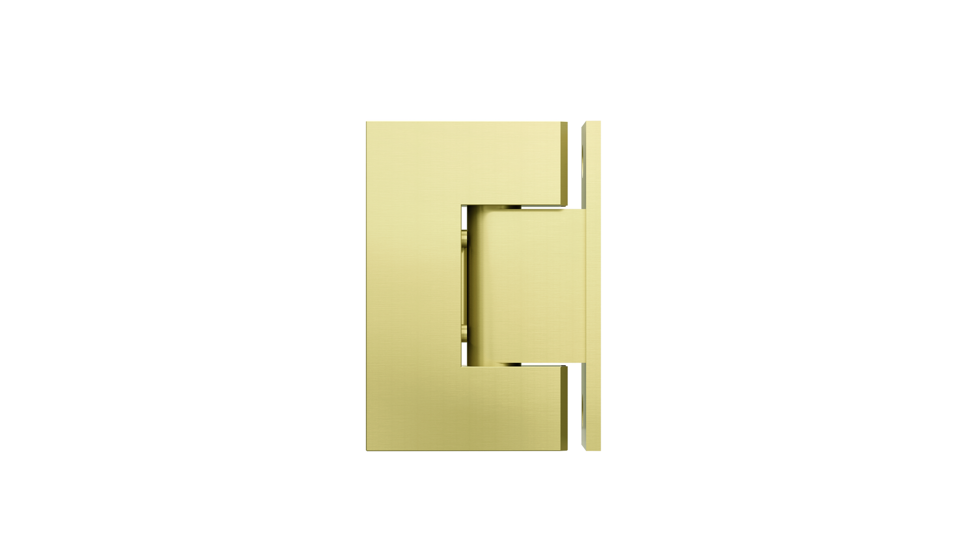 Glass to Wall Shower Door Hinge, Tiger Bronze