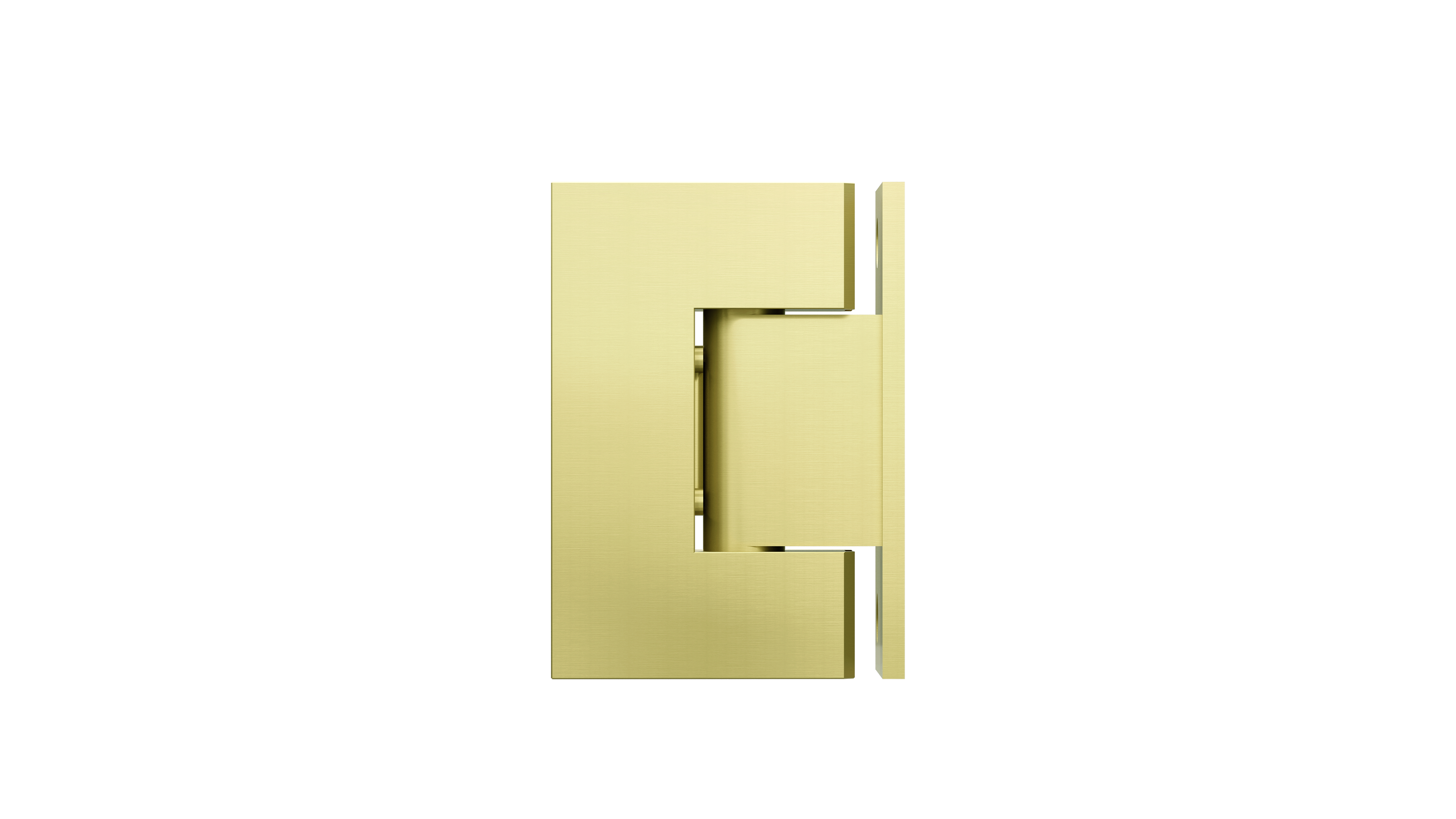 Glass to Wall Shower Door Hinge, Tiger Bronze