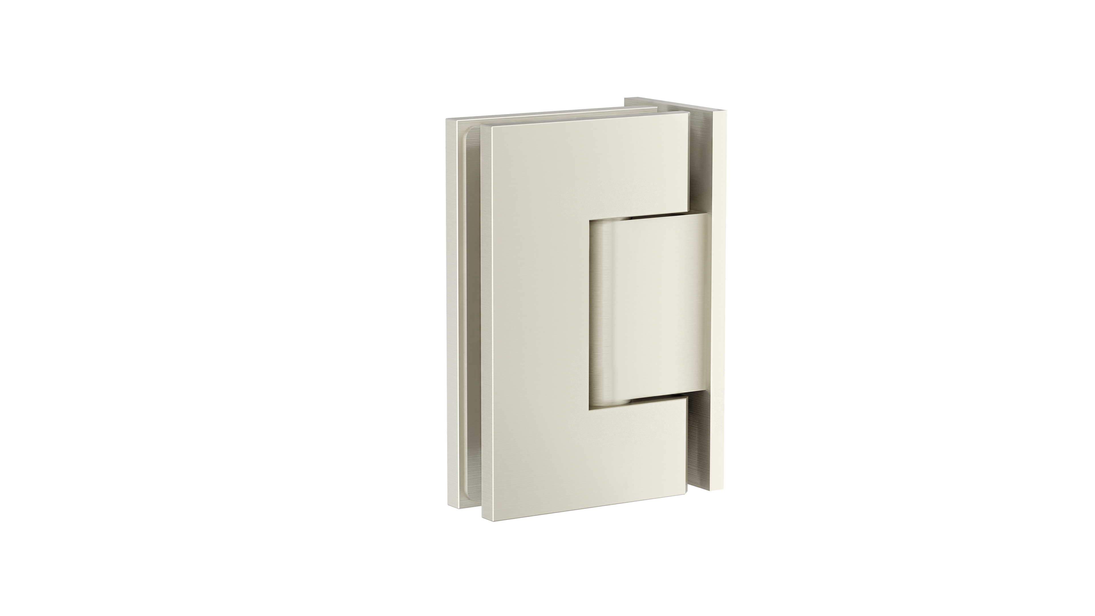 Glass to Wall Shower Door Hinge, Brushed Nickel