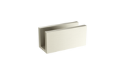 Glass Fixing U Bracket, Brushed Nickel