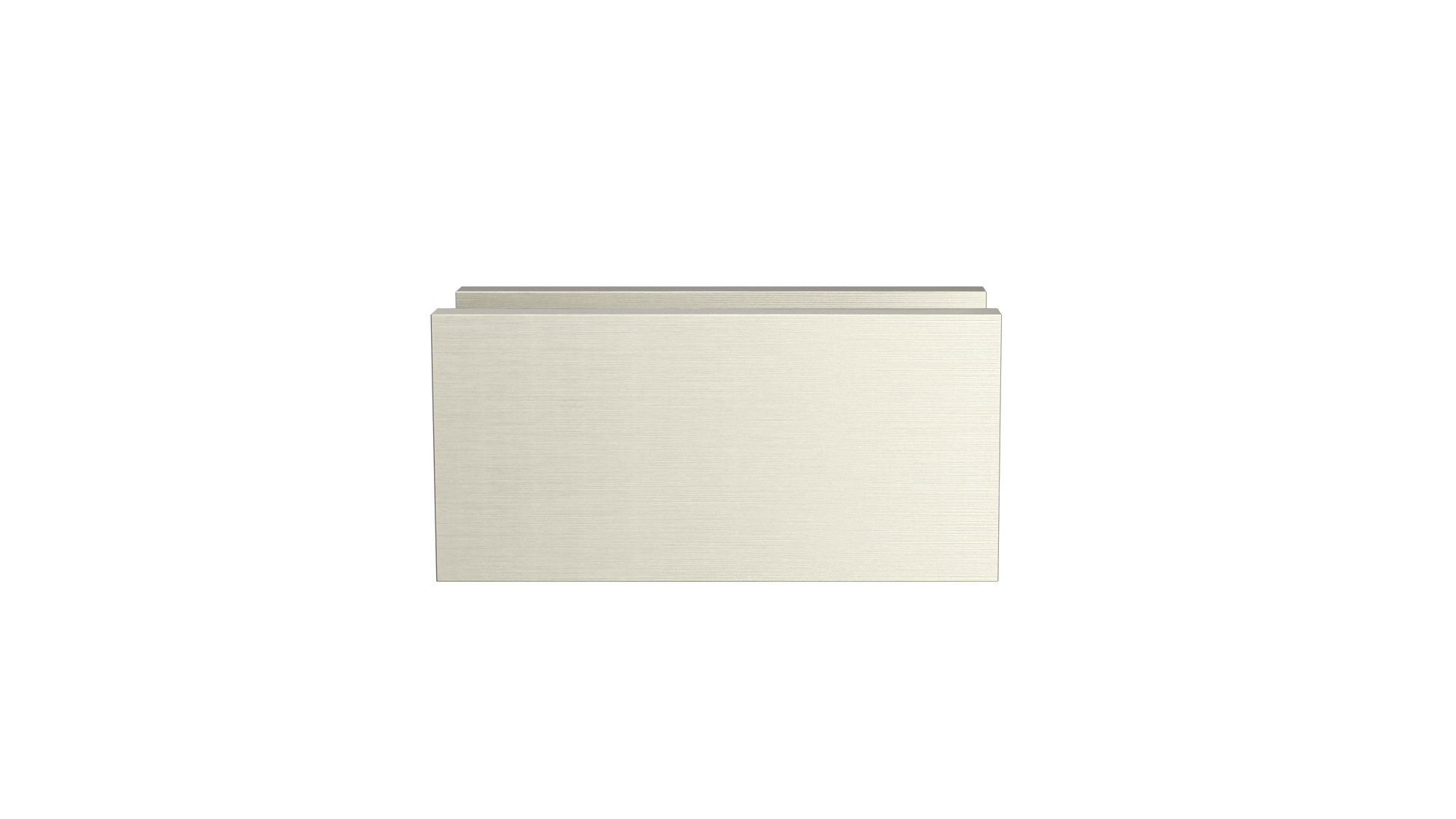Glass Fixing U Bracket, Brushed Nickel