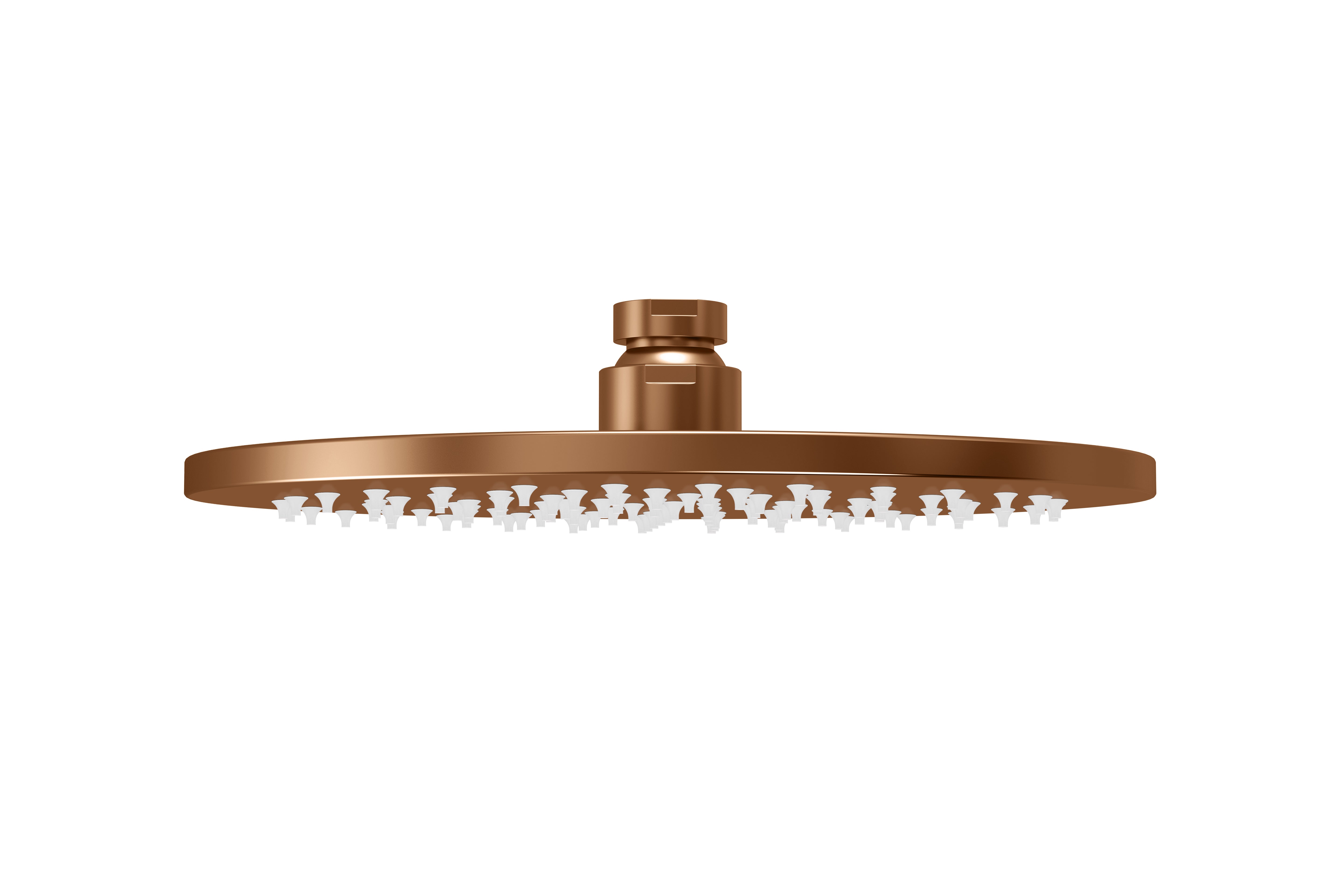 Round Shower Rose 200mm, Lustre Bronze