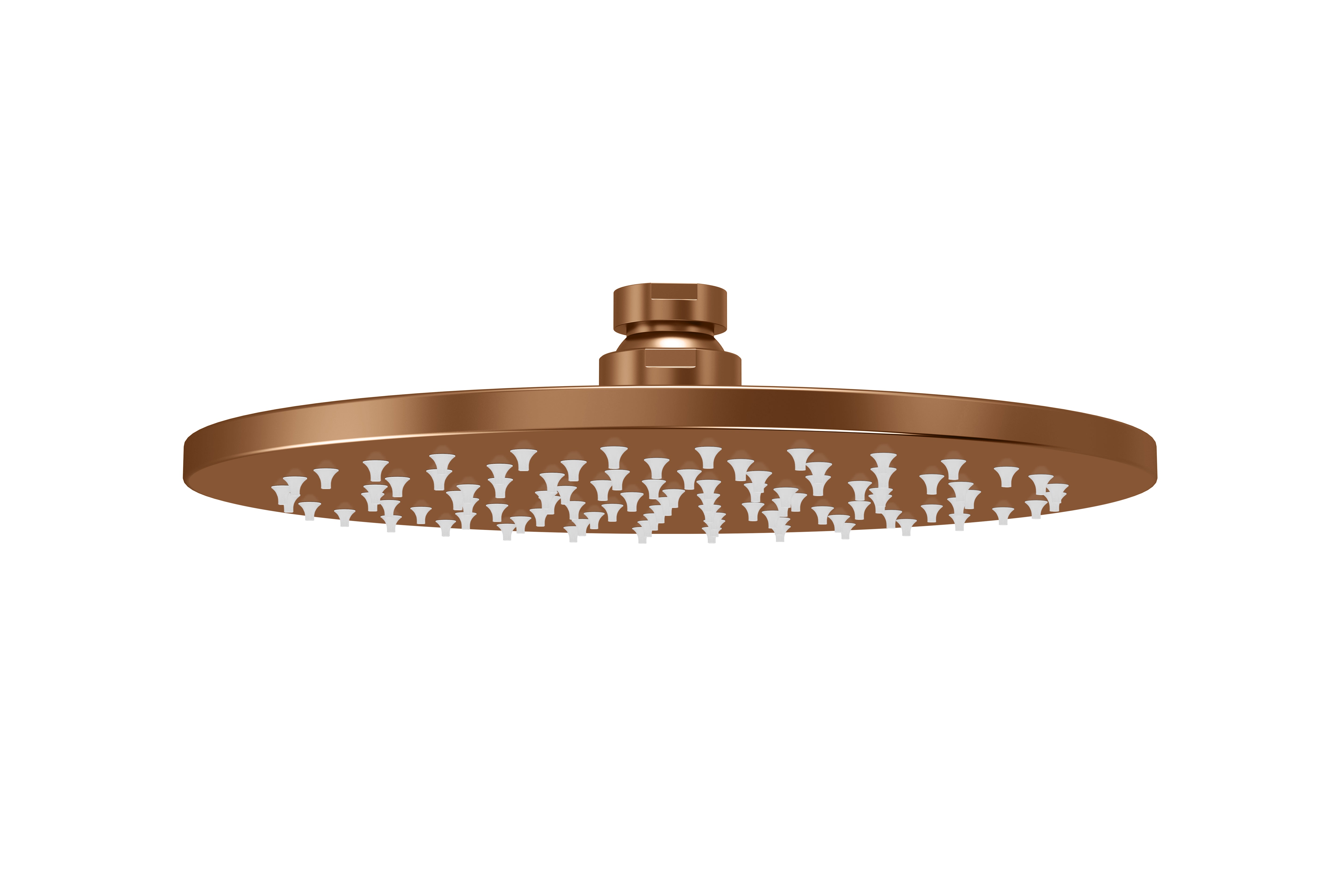 Round Shower Rose 200mm, Lustre Bronze