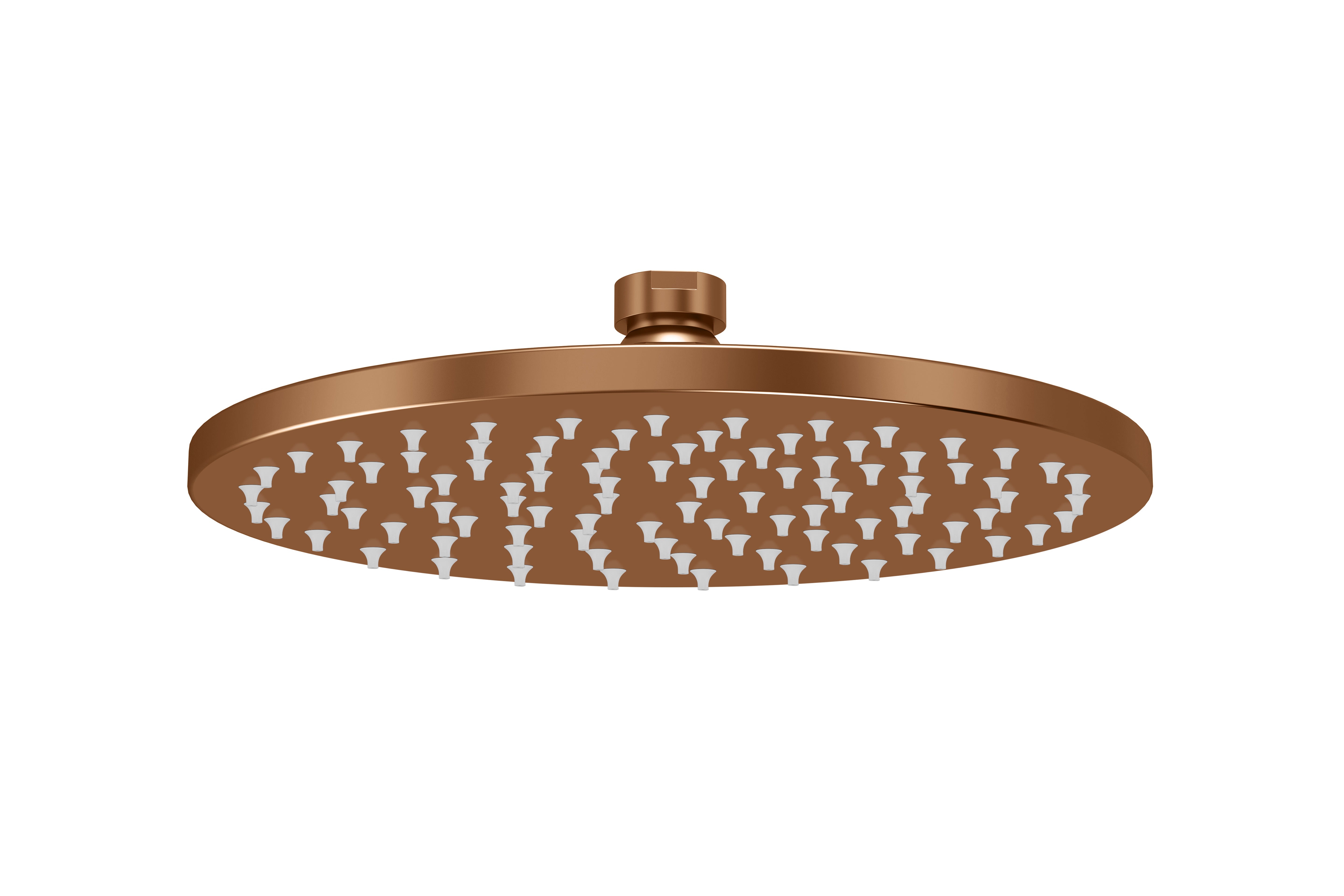 Round Shower Rose 200mm, Lustre Bronze