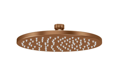 Meir Round Shower Rose 200mm, Lustre Bronze