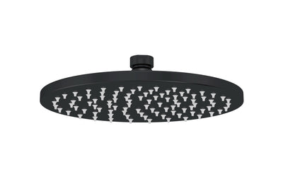 Meir Round Shower Rose 200mm, Matte Black