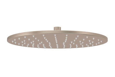 Meir Round Shower Rose 300mm, Champagne